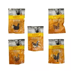 تشویقی سگ یو اس پت مدل پک طعم مرغ وزن 500 گرم بسته 5 عددی