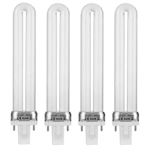 لامپ یووی مدل UV-9W 365nm بسته 4 عددی مناسب برای دستگاه های لاک خشک کن