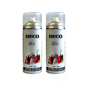 اسپری رنگ طلایی دکو مدل d2 حجم 400 میلی لیتر مجموعه 2 عددی