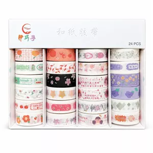 چسب کاغذی مدل واشی عرض 1.5 سانتی متر بسته 24 عددی