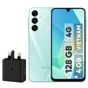 گوشی موبایل سامسونگ مدل Galaxy A16 4G دو سیم کارت ظرفیت 128 گیگابایت و رم 4 گیگابایت - ویتنام - به همراه شارژر 25 وات سامسونگ