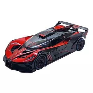 ماکت ماشین ناب سل مدل بوگاتی بولاید شارژی دودزا فلزی چراغدار موزیکال کد Bugatti Bolide Rechargeable Smoke Generator Metal Musical Light