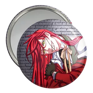 آینه جیبی خندالو مدل گریل انیمه خادم سیاه Black Butler  کد 16328