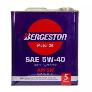 روغن موتور خودرو بنزینی برجستون مدل 25000 SN PLUS 5W-40 حجم 5 لیتر