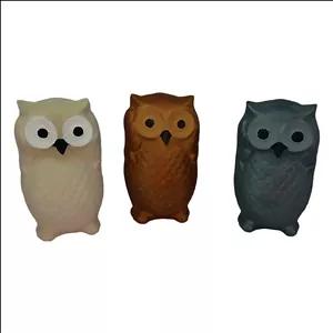 مجسمه بتنی مدل جغد طرح مونومید مجموعه سه عددی