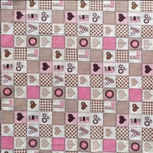 پارچه ملحفه عرض 2 متر مدل لاو 11131 رنگ قهوه‌ای