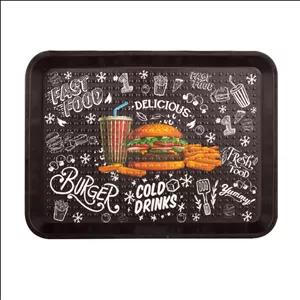 سینی بدون دسته مهروز طرح burger سایز 20*26 سانتی متر