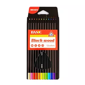 مداد رنگی 12 رنگ بیسیک مدل BAS-6214