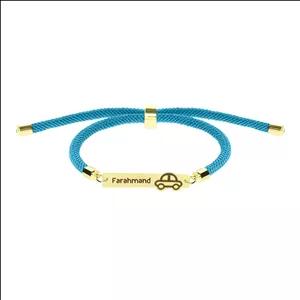 دستبند طلا 18 عیار بچگانه لیردا مدل اسم فرهمند 202010