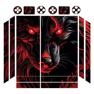 برچسب پلی استیشن 4 فت توییجین وموییجین مدل wolf 01 مجموعه 16 عددی