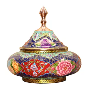 شکلات خوری مسی صنایع دستی فاخر مدل طلاکوب کد MajesticSpaceship21p21GoldPlatting 
