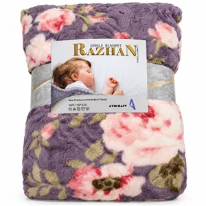 پتو مسافرتی 1 نفره آوین بافت مدل راژان طرح برجسته سایز 150×220 سانتی متر