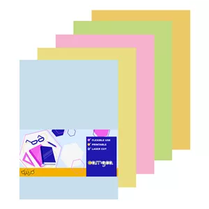 کاغذ رنگی A4 کارنیکا طرح پاستیلی بسته 10 عددی
