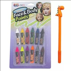 رنگ گریم مدل EASY ON_OFF  به همراه مداد بینهایت مجموعه 12عددی