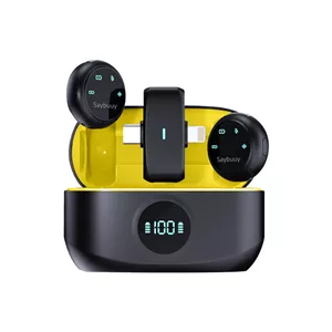ست میکروفن بی سیم سی بای مدل Mic1 با درگاه اتصال Type-C و لایتنینگ