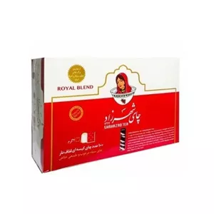 چای سیاه کیسه ای رویال لفاف دار شهرزاد بسته 100 عددی
