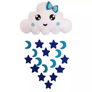 آویز تخت کودک طرح ابر و ستاره مدل MK7