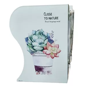 نگهدارنده کتاب مدل آکاردئونی طرح کاکتوس کد 22 