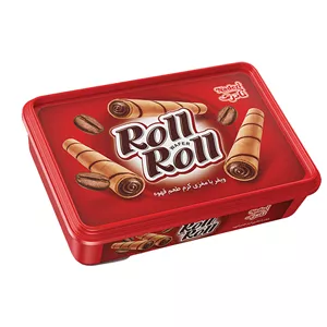 ویفر رول بامغزی کرم قهوه نادری -250 گرم