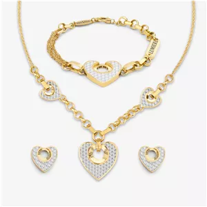 نیم ست طلا 18 عیار زنانه گالری طلا و جواهر هانی مدل الیزابت 