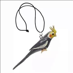 آویز تزئینی خودرو گالری هنری مُژوارید مدل عروس هلندی سینامون کد 64