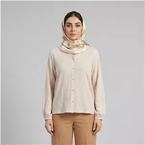 شومیز آستین بلند یقه ایستاده زنانه ایکس ساید مدل S676717Z8