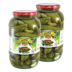 خیارشور سرکه ای صالحی - 1300 گرم مجموعه 2 عددی