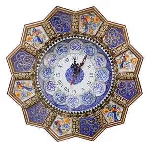 ساعت دیواری خاتم کاری مدل تارا کد 009