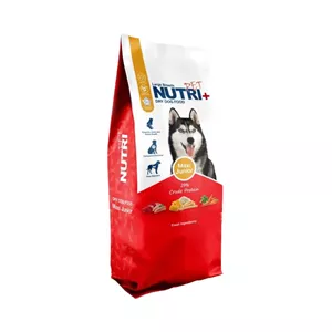 غذای خشک سگ نوتری پت مدل جونیور نژاد بزرگ با طعم گوشت، ماهی و سبزیجات وزن ۱۰ کیلوگرم