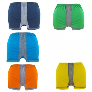 شورت پسرانه غوغا مدل پادار کد mn-0123 بسته 5 عددی