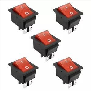 کلید  راکر تک پل مدل KCD4 بسته 5 عددی