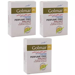 صابون ضد باکتری گلمر مدل NATURAL وزن 100 گرم مجموعه سه عددی
