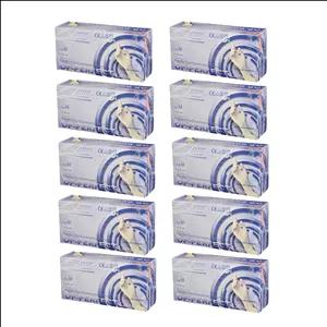 دستکش لاتکس غیر پودری مدل اوپی پرفکتL1 سایز متوسط (M) بسته 10 بسته 100 عددی