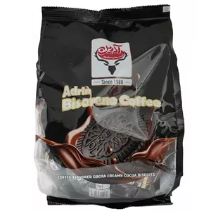 بیسکویت کرم‌دار کاکائو با مغزی قهوه آدرین - 290 گرم