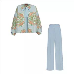 ست کت و شلوار زنانه مدل پاپیون 