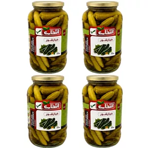 خیارشور نمکی، سرکه‌ای انتخاب - 1500 گرم بسته 4 عددی