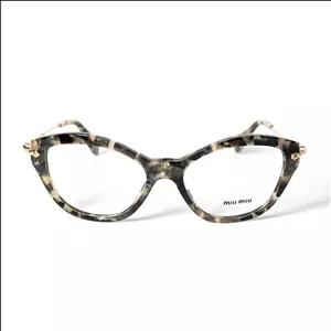 فریم عینک طبی گربه ای زنانه میو میو مدل 0MU-02OV-DHE1O1-52 مناسب برای صورت مستطیل، مربع و لوزی