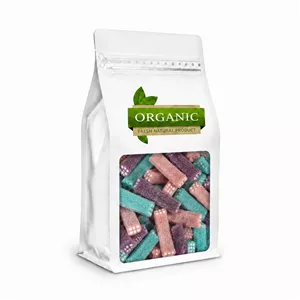پاستیل ترش شکری میوه ای ارگانیک - 500 گرم