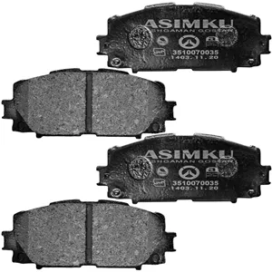 لنت ترمز چرخ جلو اسیمکو مدل 001819 دو جفت مناسب برای تویوتا یاریس