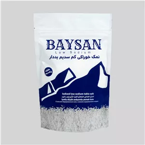 نمک خوراکی رژیمی کم سدیم یددار بایسان - 500 گرم