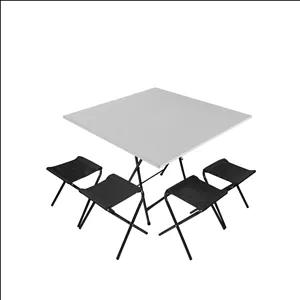 میز و صندلی سفری میزیمو مدل برزنتی کد 8643 مجموعه 5 عددی