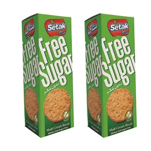 بیسکوییت بدون شکر سبوس دار چند غله ستاک - 320 گرم بسته 2 عددی