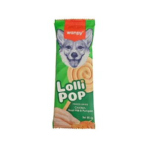 تشویقی سگ ونپی مدل Freeze Dried Lollipop طعم مرغ، شیر بز و کدو تنبل وزن 14 گرم