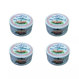 کنسرو ماهی گیدر و هوور خشنود بندرعباس در روغن گیاهی - 180 گرم 4 عددی