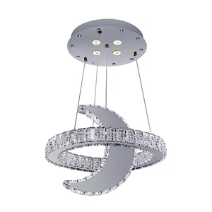لوستر آویز کریستالی دکورابو مدل ماه کد 01
