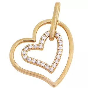 آویز گردنبند زنانه ژوپینگ مدل قلب و برلیان کد 118