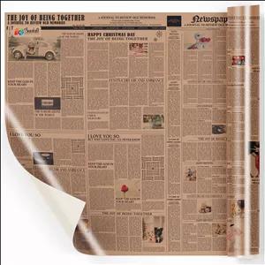 کاغذ کادو صدفی طرح کرافت بسته 2 عددی