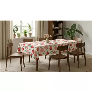 رومیزی طرح ترک مدل انار کد T.100 سایز 220x140 سانتی‌متر