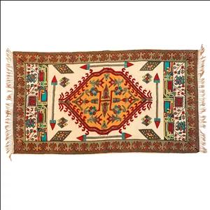 رومیزی قلمکار زابلیان مدل مستطیل 12060 طرح گلیم