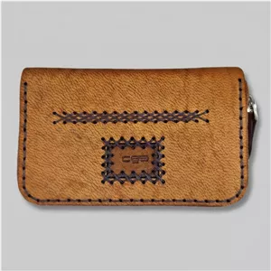 جاکارتی مدل آکاردئونی چرم طبیعی Ch-jka353
